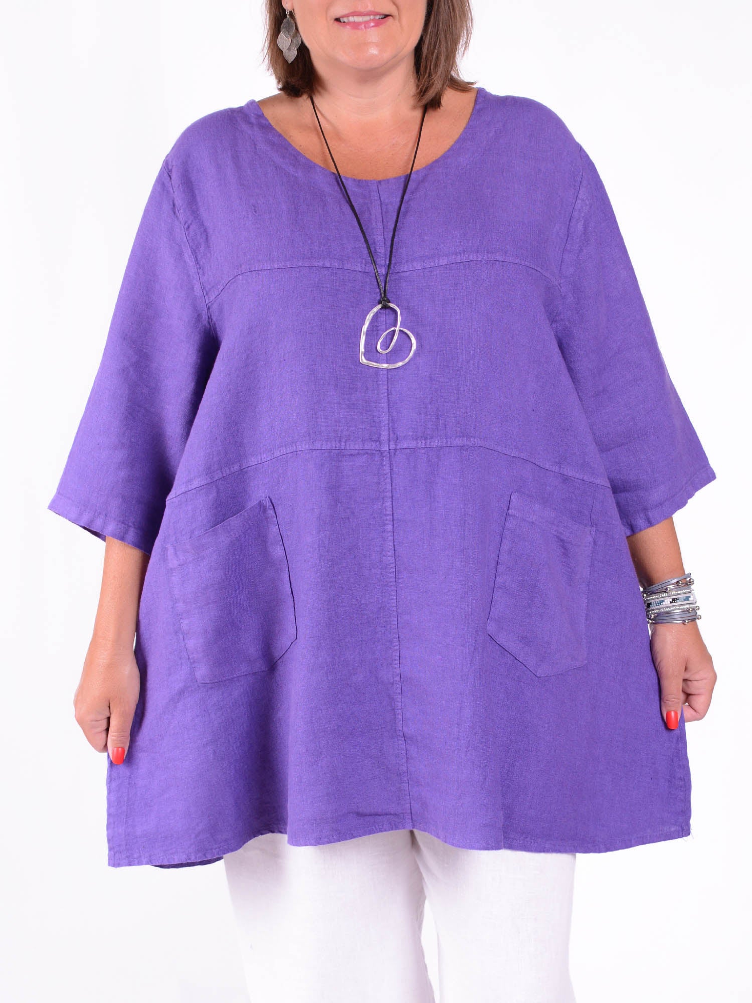 Heavy Linen Quirky Tunic Plus Size 8321 Size 1 - 16 18 20 22 / Teal Heavy Linen Quirky Tunic Plus Size 8321 Size 1 - 16 18 20 22 / Teal
