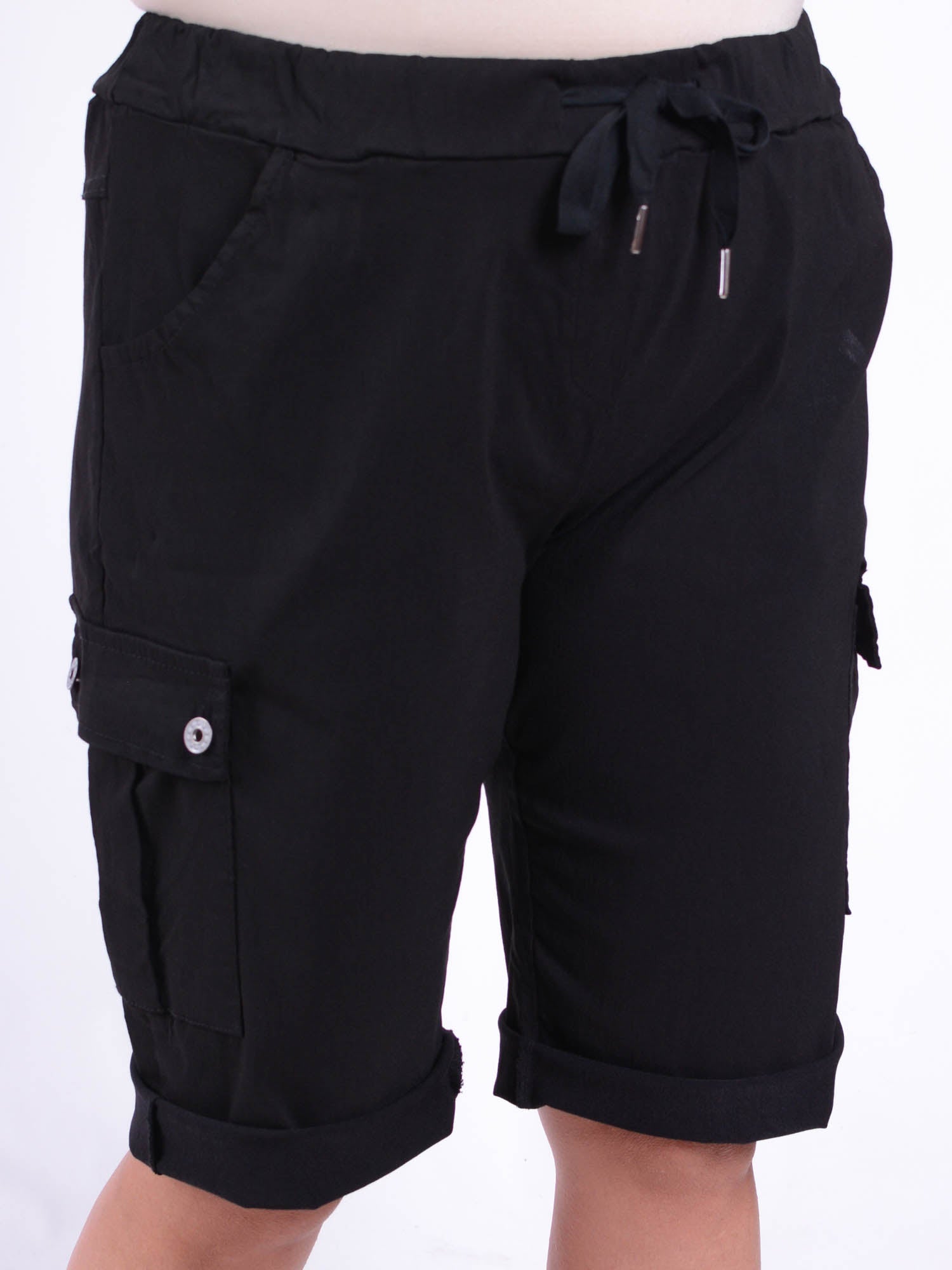 Magic Cargo Shorts - 10642A, Shorts, Pure Plus Clothing, Lagenlook Clothing, Plus Size Fashion, Over 50 Fashion