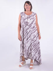 Lagenlook Asymmetric Tie Dye Dress - VF8006