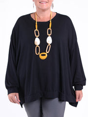 Long Sleeved Batwing Top - 11382, Tops & Shirts, Pure Plus Clothing, Lagenlook Clothing, Plus Size Fashion, Over 50 Fashion