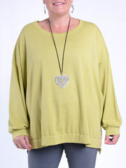 Long Sleeved Batwing Top - 11382, Tops & Shirts, Pure Plus Clothing, Lagenlook Clothing, Plus Size Fashion, Over 50 Fashion
