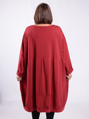 Lagenlook Cotton Jersey Balloon Dress - 11796