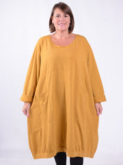 Lagenlook Cotton Jersey Balloon Dress - 11796