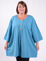 Lagenlook Jersey Cotton Button Tunic - 12551 C
