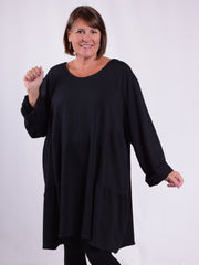 Lagenlook Long Jersey Cotton Tunic - 13151