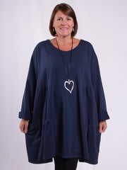 Lagenlook Long Jersey Cotton Tunic - 13151
