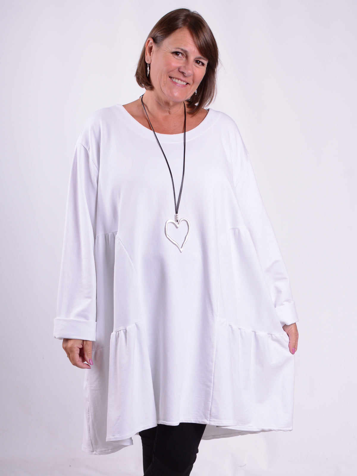 Lagenlook Long Jersey Cotton Tunic - 13151