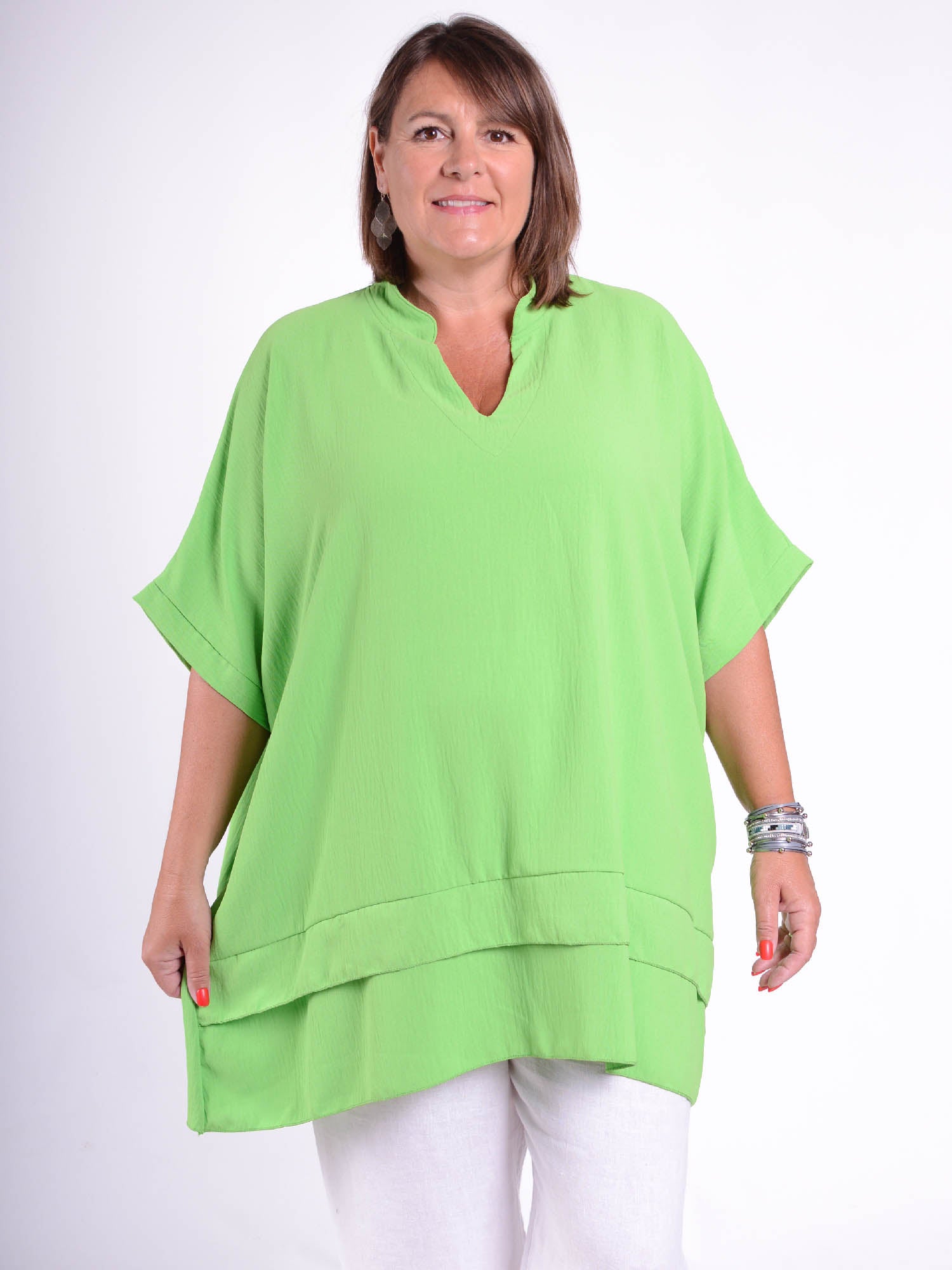 Pure Plus Oversized Lagenlook Tunic with pockets - TP1005, Tunic, Pure Plus Clothing, Lagenlook Clothing, Plus Size Fashion, Over 50 Fashion