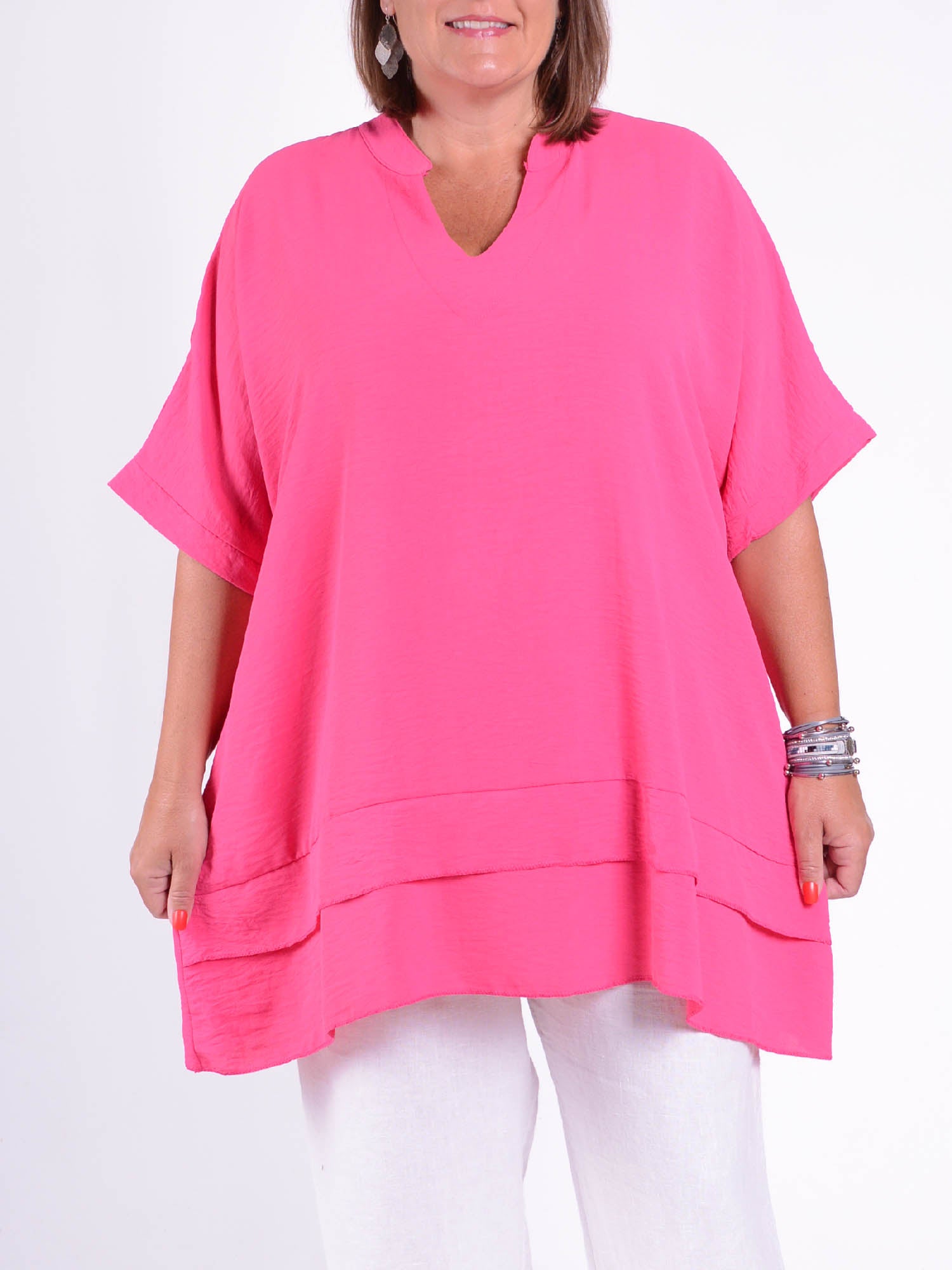 Pure Plus Oversized Lagenlook Tunic with pockets - TP1005, Tunic, Pure Plus Clothing, Lagenlook Clothing, Plus Size Fashion, Over 50 Fashion