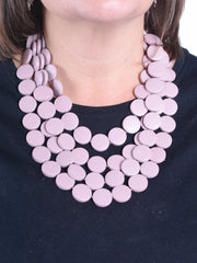 Lagenlook Necklace Rose Pink  - LAGEN08, Necklaces & Pendants, Pure Plus Clothing, Lagenlook Clothing, Plus Size Fashion, Over 50 Fashion