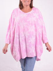Lagenlook Cotton Embroidered Tunic - 26051, , Pure Plus Clothing, Lagenlook Clothing, Plus Size Fashion, Over 50 Fashion