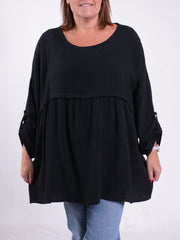 Lagenlook Textured Cotton Tunic - 661562, , Pure Plus Clothing, Lagenlook Clothing, Plus Size Fashion, Over 50 Fashion