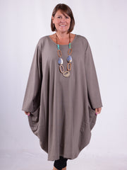 Parachute Dress With Pockets - 9215 Plain