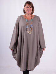 Parachute Dress With Pockets - 9215 Plain