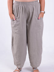 Wide-Leg Lightweight Cotton Trousers - 9461G