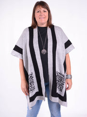 Open Sided Poncho, Jumpers & Cardigans, Pure Plus Clothing, Lagenlook Clothing, Plus Size Fashion, Over 50 Fashion
