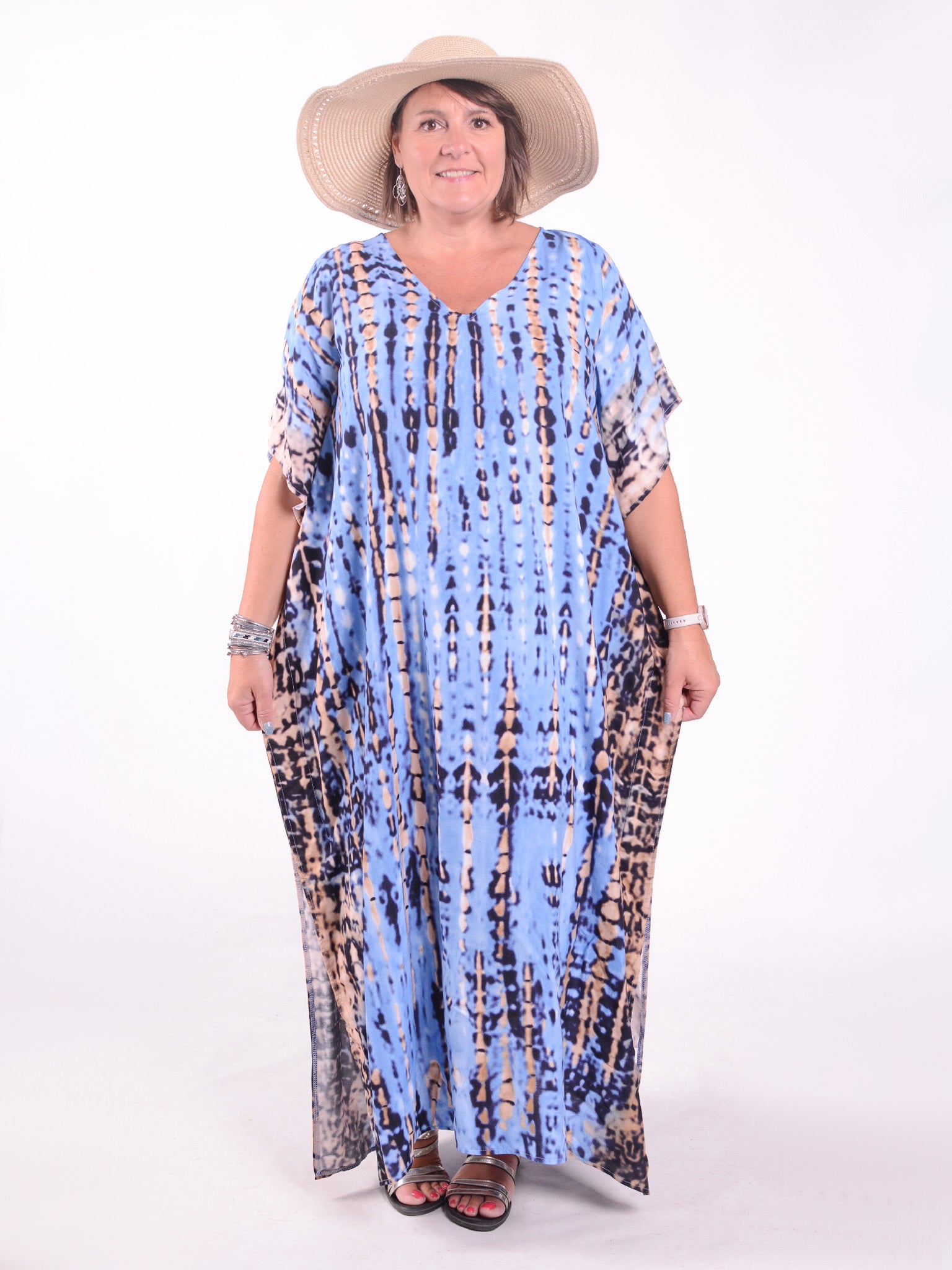 Denim Tie Dye Kaftan - KAF25 | Pure Plus Clothing