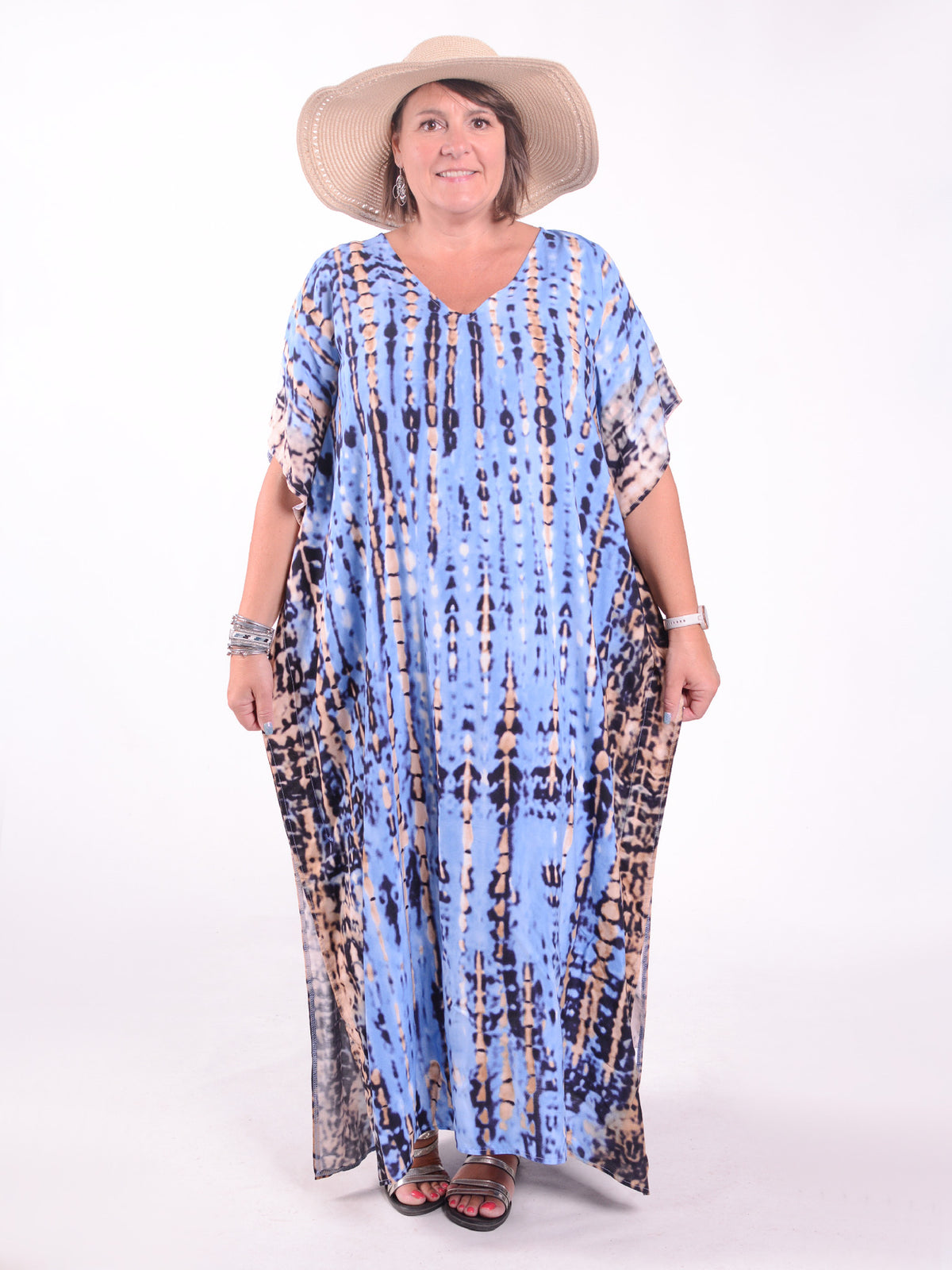 Denim Tie Dye Kaftan - KAF25