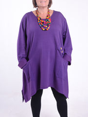 Asymmetric Button Tunic - 11112