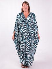 Teal Safari Kaftan - KAF41