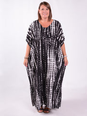 Black and White Kaftan - KAF15
