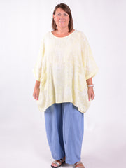 Lagenlook Oversized Cotton Tunic - 10077 FLORAL