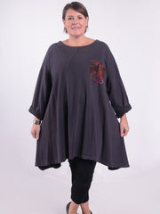 Lagenlook Single Pocket Tunic - H826690