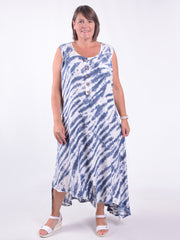 Lagenlook Asymmetric Tie Dye Dress - VF8006