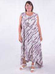Lagenlook Asymmetric Tie Dye Dress - VF8006