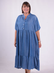 Lagenlook Denim Dress - 61195