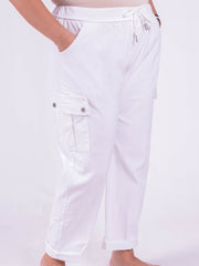 Magic Cargo Trousers - 10642, Trousers, Pure Plus Clothing, Lagenlook Clothing, Plus Size Fashion, Over 50 Fashion