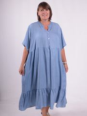 Lagenlook Denim Dress - 61195
