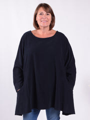 Cotton Tunic Top With Pockets - PIN