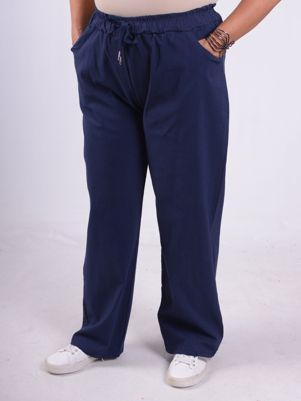 Wide-Leg Magic Pants - 12947, , Pure Plus Clothing, Lagenlook Clothing, Plus Size Fashion, Over 50 Fashion