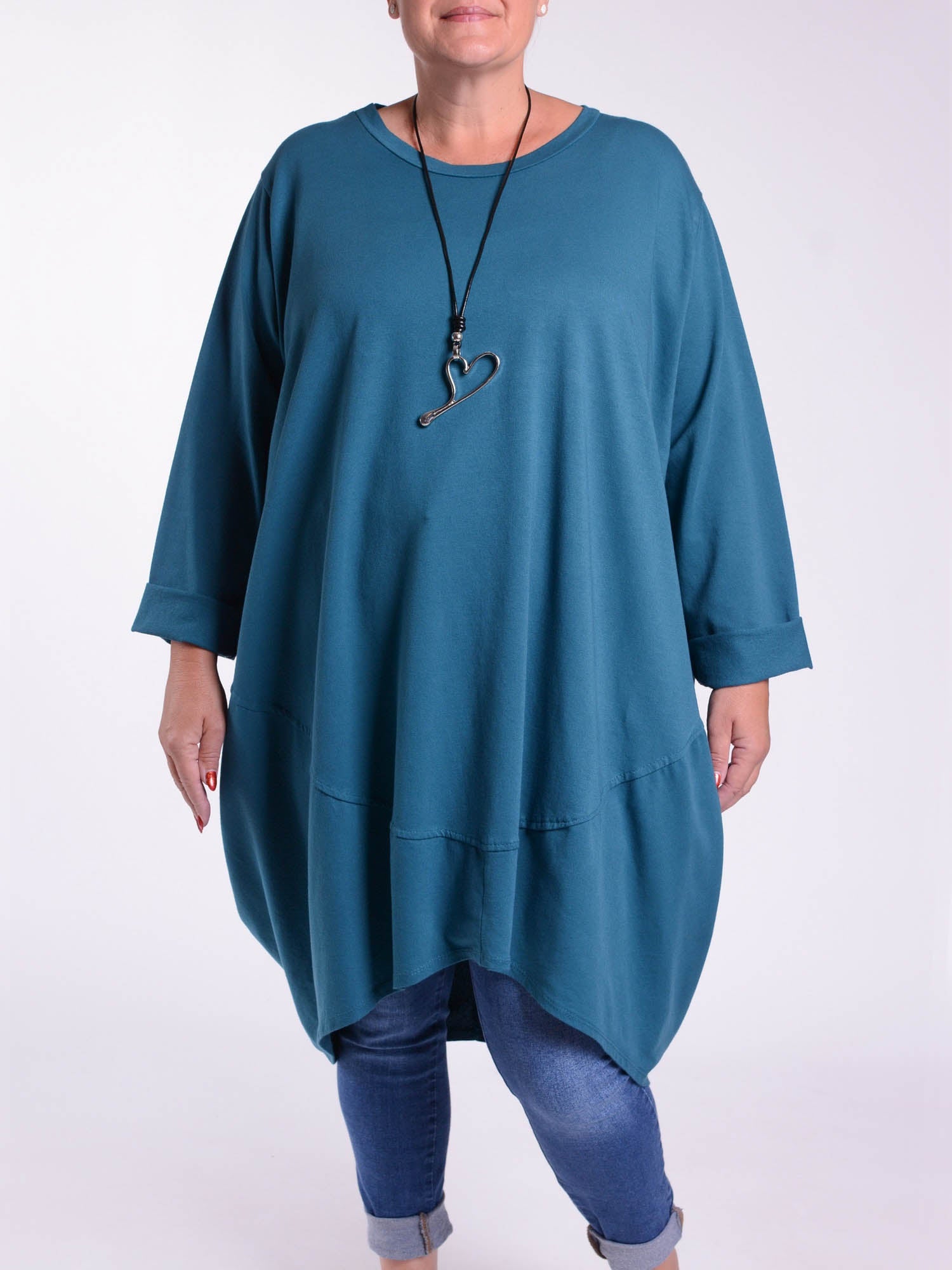Oversized Cocoon Tunic  - 10517, Tops & Shirts, Pure Plus Clothing, Lagenlook Clothing, Plus Size Fashion, Over 50 Fashion
