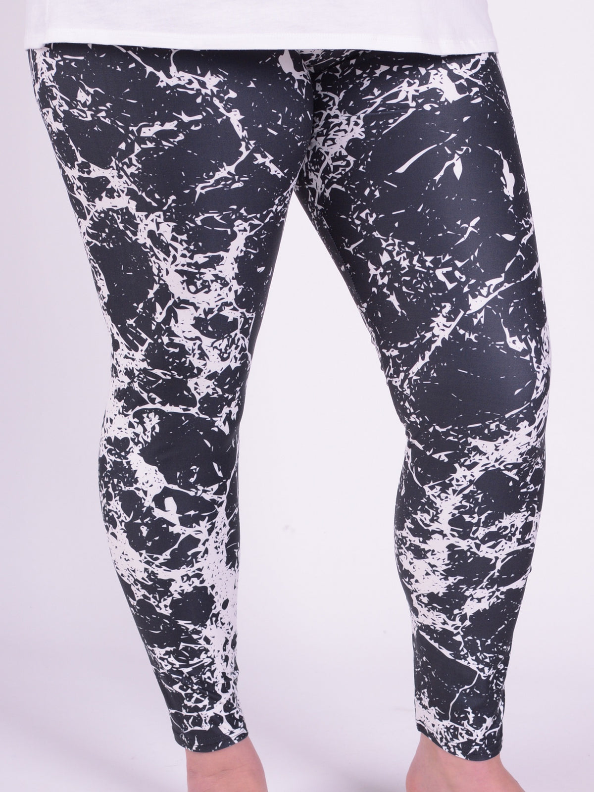 Leggings - Marble - L22, Trousers, Pure Plus Clothing, Lagenlook Clothing, Plus Size Fashion, Over 50 Fashion