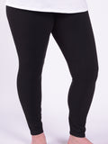Leggings  - Plain Black - L60, Trousers, Pure Plus Clothing, Lagenlook Clothing, Plus Size Fashion, Over 50 Fashion
