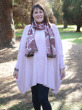 Soft touch Scarf - Large Leaves - 1971, Necklaces & Pendants, Pure Plus Clothing, Lagenlook Clothing, Plus Size Fashion, Over 50 Fashion