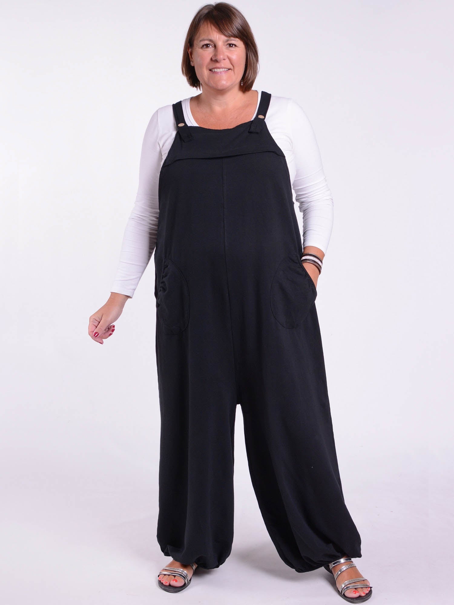 Black Jersey Dungarees Womens Buy Love Roses Black Denim Scallop