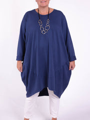 Oversized Cocoon Tunic  - 10517, Tops & Shirts, Pure Plus Clothing, Lagenlook Clothing, Plus Size Fashion, Over 50 Fashion