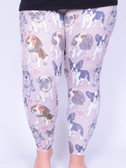 Leggings - Dogs - L21, Trousers, Pure Plus Clothing, Lagenlook Clothing, Plus Size Fashion, Over 50 Fashion