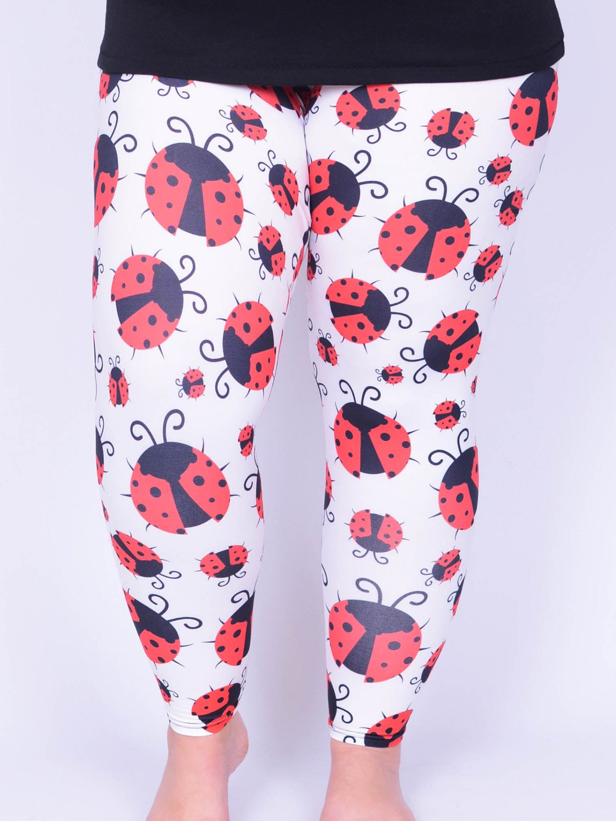 Leggings - Ladybirds - L34, Trousers, Pure Plus Clothing, Lagenlook Clothing, Plus Size Fashion, Over 50 Fashion