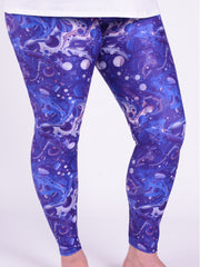 Leggings  - Purple Bubbles - L58, Trousers, Pure Plus Clothing, Lagenlook Clothing, Plus Size Fashion, Over 50 Fashion